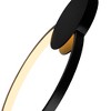 CWI Lighting Pulley 8 in LED Black Mini Pendant - 3 of 4