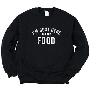 Simply Sage Market Women's Graphic Sweatshirt I'm Just Here For The Food - 1 of 2
