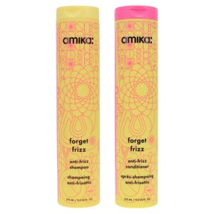 amika  Amika Forget Frizz Anti-Frizz Shampoo 9.2 oz & Conditioner 9.2 oz