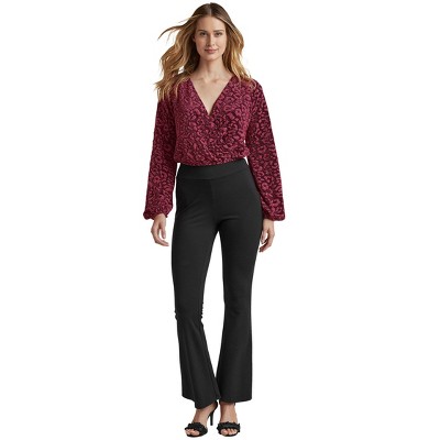 VENUS Womens Lurex Wrap Crop Top