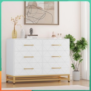 Morden Wood 6 Drawer Dresser for Closet, TV Stand,Chest of Drawers for Bed Room - 1 of 4