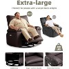 Acekool Oversized Manual Recliner Chair, Faux Leather Armchair with Thick Cushion for Living Room & Bedroom, Spacious Lazy Comfort - 3 of 4