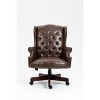 Executive Office Chair Ergonomic High Back PU Leather with Padded Seat Adjustable Height 330 lb Capacity-3irtyhousy - 3 of 4