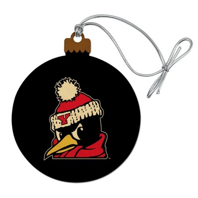 Youngstown State Secondary Logo Wood Christmas Tree Holiday Ornament