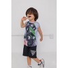 Monster Jam Grave Digger El Toro Loco Megalodon T-Shirt Tank Top and French Terry Shorts 3 Piece Set Toddler to Big Kid - 3 of 4