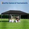 10x20 FT Pop Up Canopy Tent Outdoor Canopy, Heavy Duty Instant Tent With 6 Removable Sidewalls - 4 of 4
