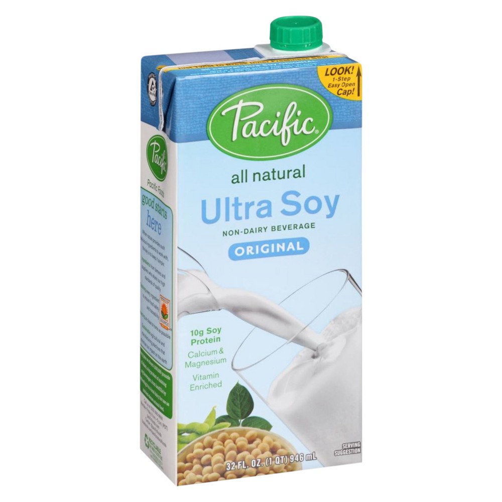 UPC 052603082006 product image for Pacific Original All Natural Ultra Soy Milk 32oz | upcitemdb.com