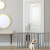 Indoor Pet Gate - 3-Panel Folding Dog Gate for Stairs or Doorways - 54x24-Inch Freestanding Pet Fence for Cats and Dogs by PETMAKER (Gray) - 2 of 4