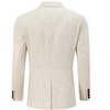 Men's Casual Sport Coat Lightweight Linen Blazer One Button Business Suit Jackets Stylish Daily Suits - 3 of 4