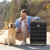 Gulches Luggage Sets ABS+PC Hardshell 4pc Luggage Hardside Lightweight Durable Suitcase sets Spinner Wheels Suitcase with TSA Lock (12/20/24/28),black - 4 of 4