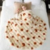 Cozy Bliss Burrito Faux Fur Throw Blanket - Ultra Soft Plush Reversible Blanket, 60 Inches - 3 of 4