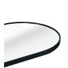 63" x 20" Oval Full Length Wall Mirror with Aluminum Alloy Frame, Modern Accent Mirror for Bedroom or Living Room – The Pop Home - 4 of 4
