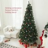Whisen 9FT Artificial Christmas Tree with 2132 Branch Tips, Auto Open, Steel Base - Green - 3 of 4