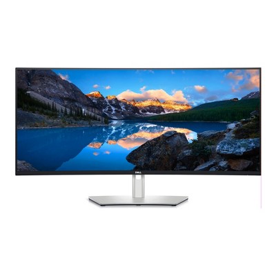 Dell Adjustable UltraSharp 37.5Inch Curved Screen LCD Monitor Silver