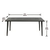 Darby Rectangular Aluminum Stamp Patio Dining Table - National Tree Company - 4 of 4
