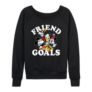 Women's - Disney - Friend Goals Lightweight French Terry Slouchy - 1 of 4