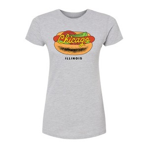 Women's - Instant Message - Chicago Dog Fitted Graphic T-Shirt - 1 of 3