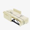 Sofa bed chair 3 in 1 convertible, recliner, single recliner, suitable for small Spaces - 4 of 4