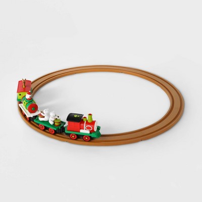 all aboard by battat christmas animated train set