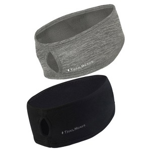 TrailHeads Women's Ponytail Headband for Winter - Moisture Wicking for Running, Sports, Workouts - 2 Pack - 1 of 4