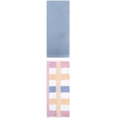 REGALWOVEN Cotton Soft Absorbent Bathroom Hand Towel for Kitchen Hotel and Spa 13" x 30"/13" x 29" 2 Pcs