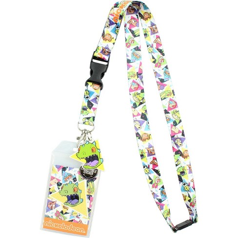 Nickelodeon 90s Rugrats Reptar ID Lanyard Badge Holder With Collectible Sticker Multicoloured - image 1 of 4