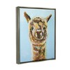 Stupell Industries Happy Llama Farm Animal Face Framed Canvas - 3 of 3