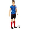 Barbie Careers Ken Fashion Doll & Accessory, Soccer Player with Cropped Hair, #10 Uniform, Tall Socks, Cleats & Ball - 3 of 4