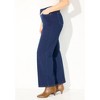 Catherines Women's Plus Size The Wide Leg Knit Jean - 4 of 4