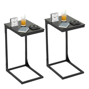 BestMassage Modern 24" C-End Table Metal Side Side Table for Small Space - 1 of 4