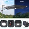Sonkuki 10x8FT Round Offset Outdoor Patio Solar LED Cantilever Umbrella w/Aluminium Pole, 360° Rotation and Canopy Angle Adjustment - 4 of 4