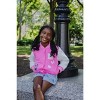 Disney Minnie Mouse Frozen Lilo & Stitch Moana Girls Varsity Bomber Jacket Toddler - 3 of 4