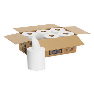 Georgia Pacific Professional SofPull Center-Pull Perforated Paper Towels, 1-Ply, 7.8 x 15, White, 320/Roll, 6 Rolls/Carton