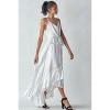 Slickblue Women's Sleeveless Shimmer Dress with Ruffles and Asymmetric Hem, Black or White, Size S to 1XL - 4 of 4