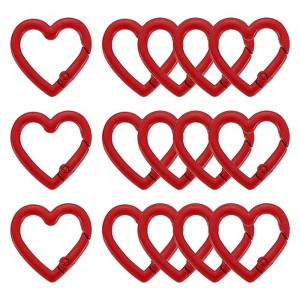 Unique Bargains Metal Heart Shape Handbag Spring Buckle Snap Hook Clip 15 Pcs - 1 of 4