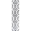 Deia Moroccan Style Diamond Shag Area Rug  - JONATHAN Y - 2 of 4