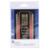 Dicksons MAG-1037 Man of God Be Strong in His Mighty Power Black and Red 5 x 2.75 Vinyl Decorative Refrigerator Magnet - 2 of 2