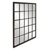 Howard Elliott Metal Framed Beveled Superior Wall Mirror: Oil Rubbed Bronze, Rectangular, Windowpane Effect, Wall Mount - 3 of 4