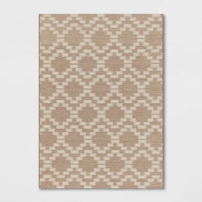 5'x7' Tapestry Outdoor Rug Tan/White - Threshold™