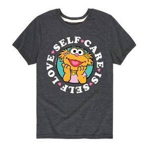Boys' - Sesame Street - Self Care Is Self Love Short Sleeve Graphic T-Shirt - 1 of 4