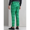 Lars Amadeus Men's Regular Fit Color Block Tartaned Pattern Pants - 3 of 4