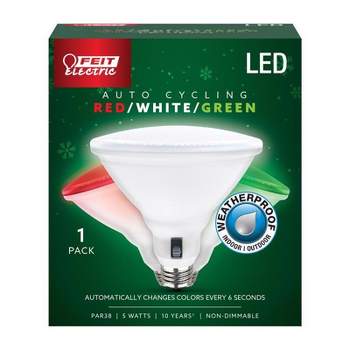 Feit Electric PAR 38 E26 (Medium) LED Bulb Color Changing 6 Watt Equivalence 1 pk