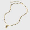 14K Gold Dipped Pearl Charm on Chain Initial Necklace - A New Day Gold - 3 of 4