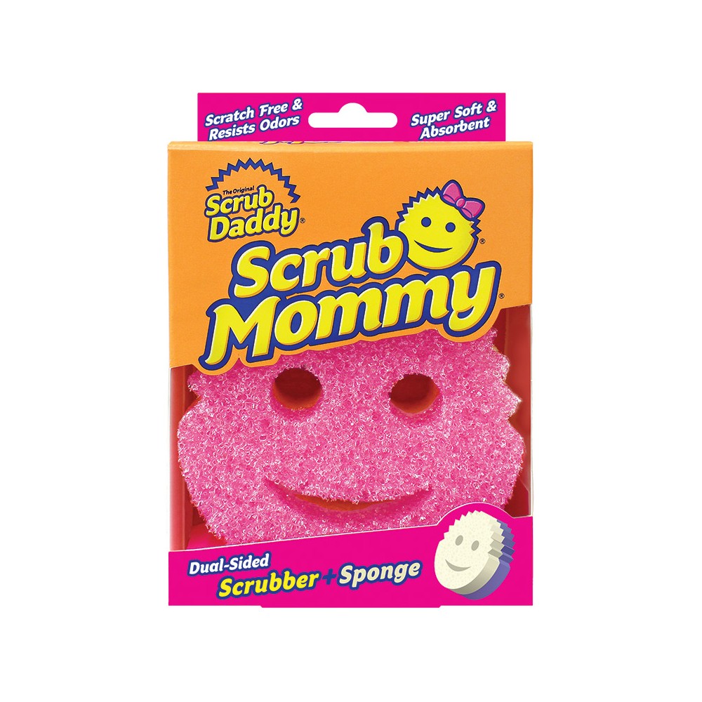 Scrub Daddy Scrub Mommy Dual Sided Sponge, Yellow, 4 x 6 x 1 1/2