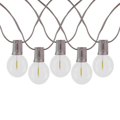 Warm White LED G50 Globe Outdoor String Lights, 25 Feet