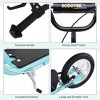 53.30"Youth Scooter, Teens Kick Scooter, Adjustable Handlebar Ride On Toy for 5+ with 16" Front and 12" Rear Dual Brakes Inflatable, Blue - 4 of 4