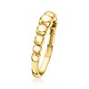 RS Pure by Ross-Simons 18kt Gold Vermeil Graduated Bead Ring - 3 of 4