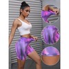 INSPIRE CHIC 3 Packs Women's High Waist Tie Dye Tummy Control Workout Running Biker Thigh Slimmer - 3 of 4