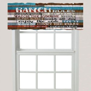 Laural Home South West Ranch Rules Window Valance - 1 of 1