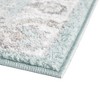 Unique Loom Aurelia Collection Area Rug - Hadrian (7' 10" Square Aqua/Gray) - 4 of 4